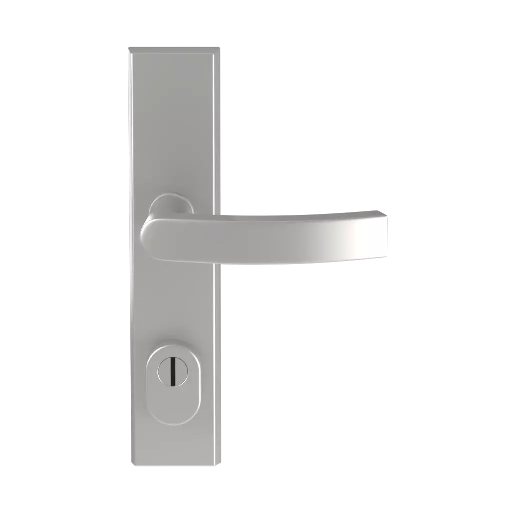 Silver F1 entry-doors door-accessories handles odin silver-f1 
