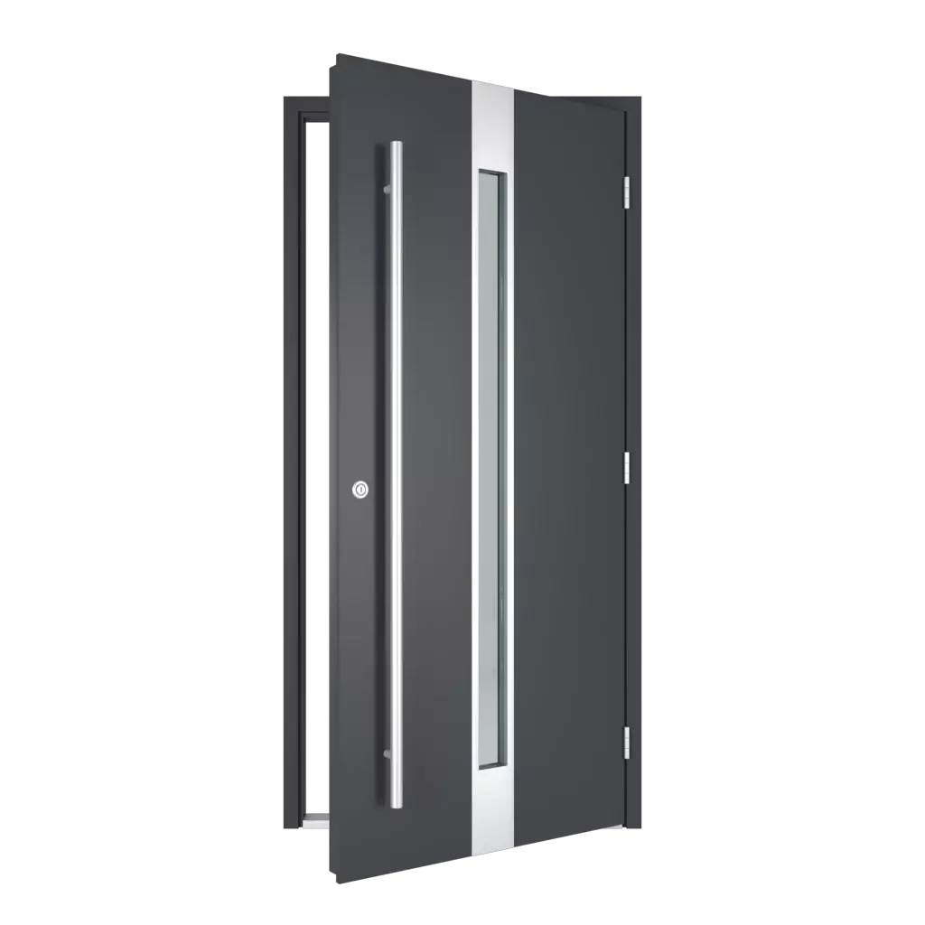 The right one opens outwards entry-doors models dindecor gl08  