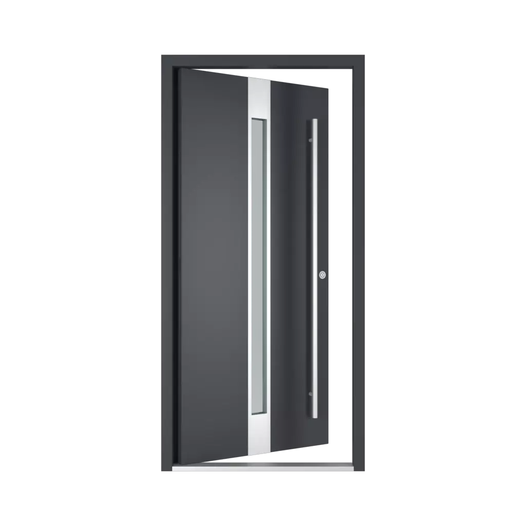 The right one opens inwards entry-doors models dindecor gl08  