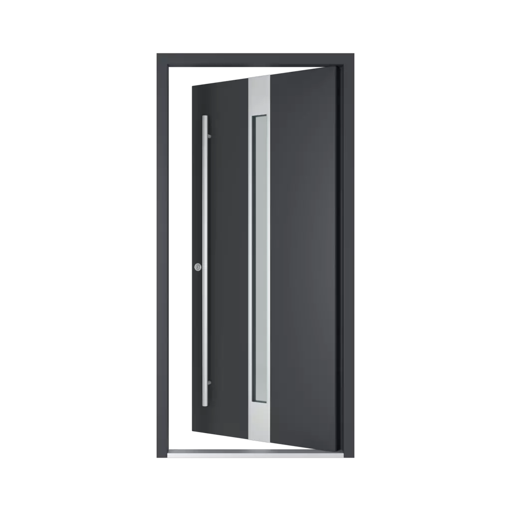 Left opening inwards entry-doors models dindecor 6132-black  