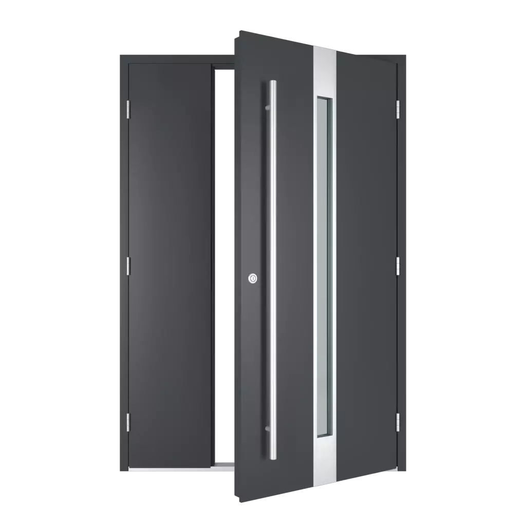 The right one opens outwards entry-doors models dindecor 6118-pwz  