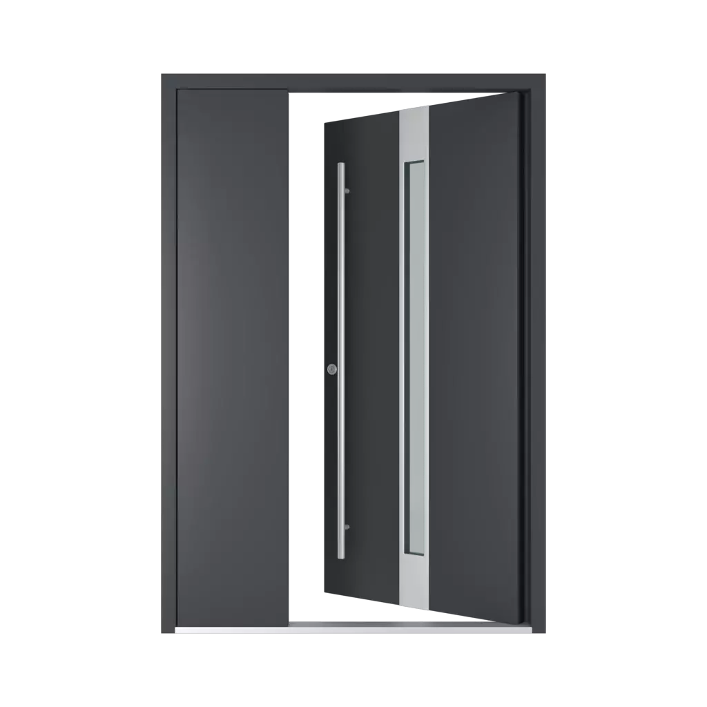Left opening inwards entry-doors models dindecor 6013-pvc  