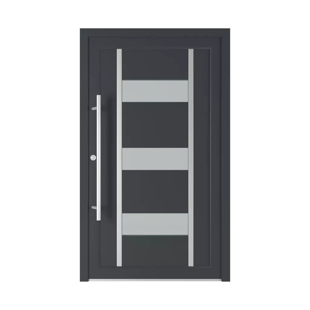 6004 PVC entry-doors models glazed 