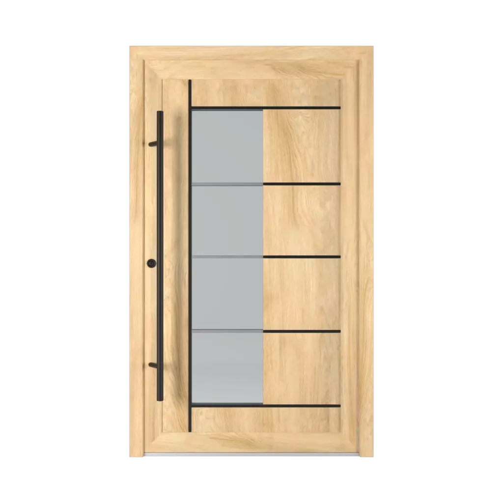 2802 PVC Black entry-doors models pvc 