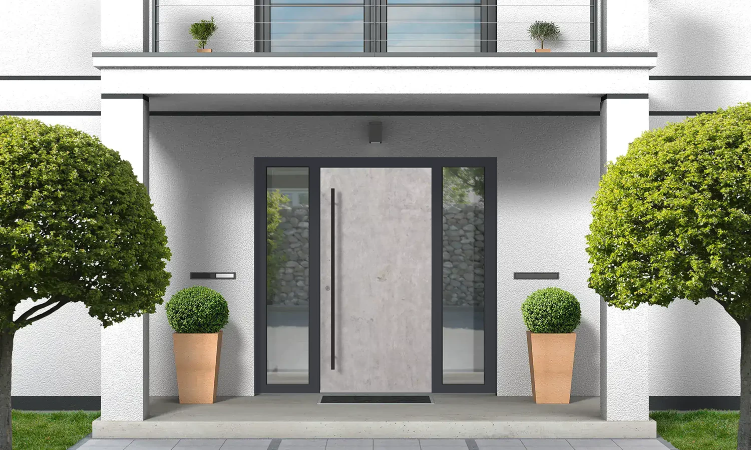 SK02 Beton 🏆 entry-doors models dindecor sk02-beton  