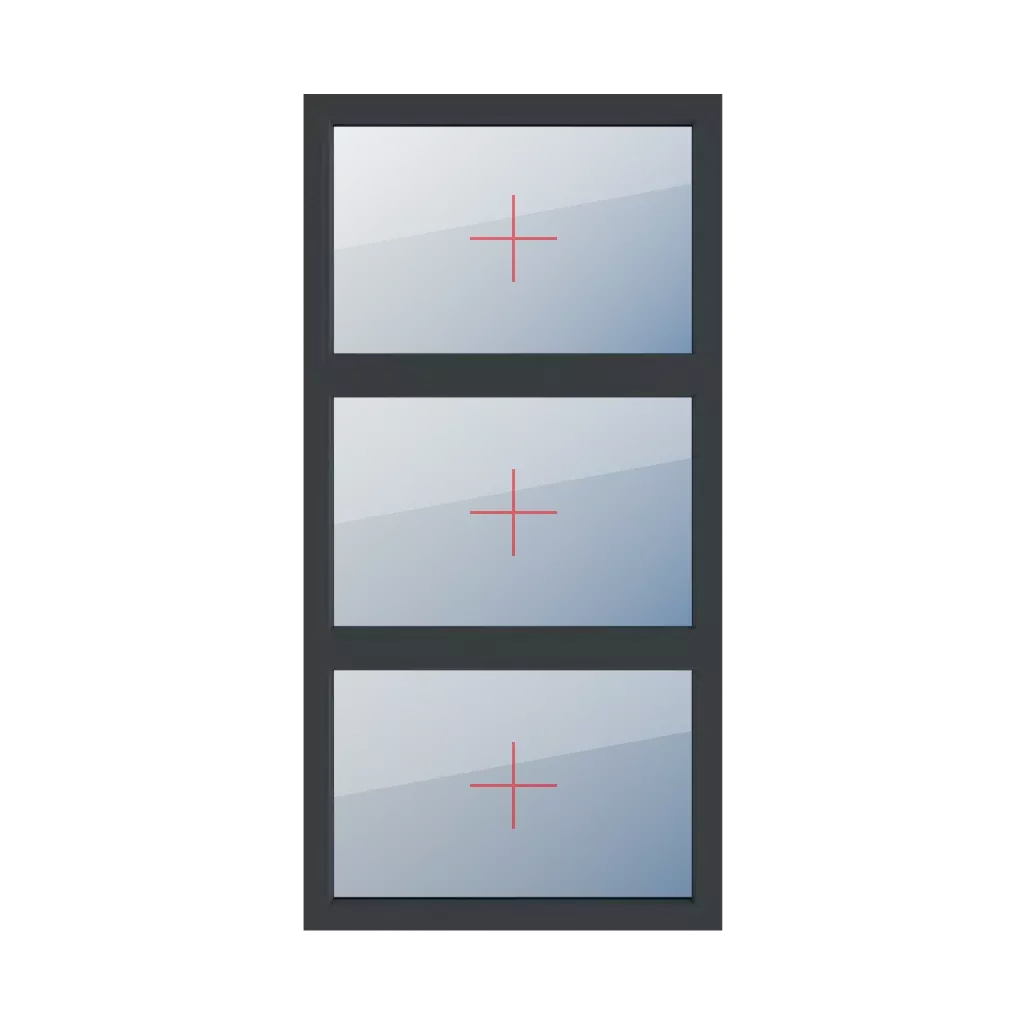 Permanent glazing in the frame windows types-of-windows triple-leaf vertical-symmetrical-division-33-33-33 permanent-glazing-in-the-frame-2 