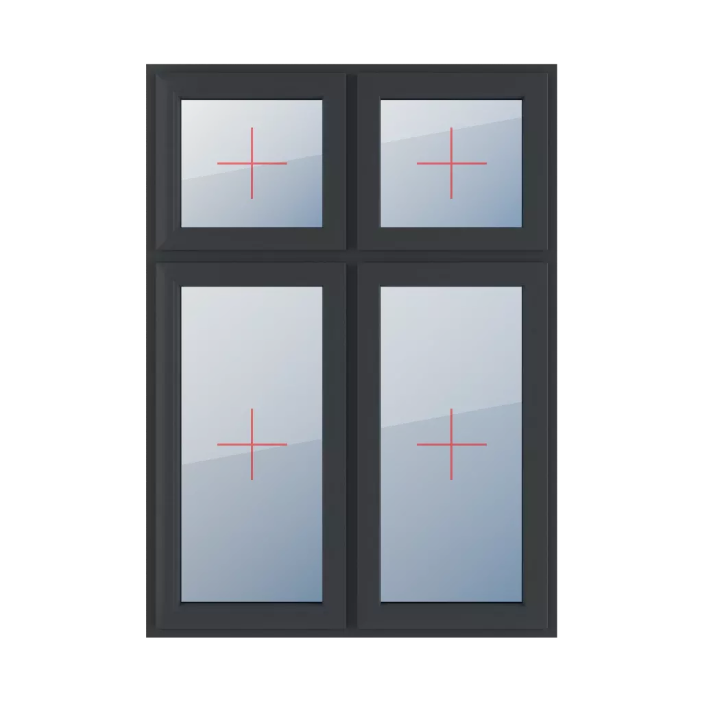 Permanent glazing in the leaf windows types-of-windows four-leaf vertical-asymmetric-division-30-70 permanent-glazing-in-the-leaf-4 