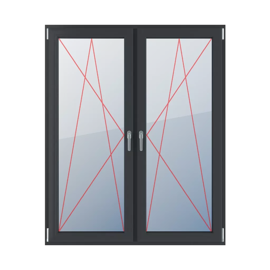 Tilt & turn left, right turn & tilt windows types-of-windows balcony double-leaf  