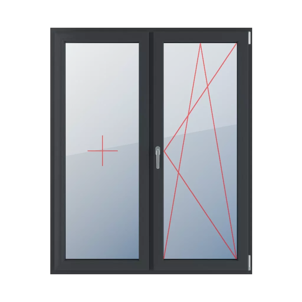 Permanent glazing in the wing, turn-tilt on the right windows types-of-windows balcony double-leaf  