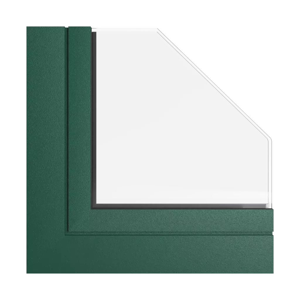 Green moss windows window-color aliplast-colors green-moss