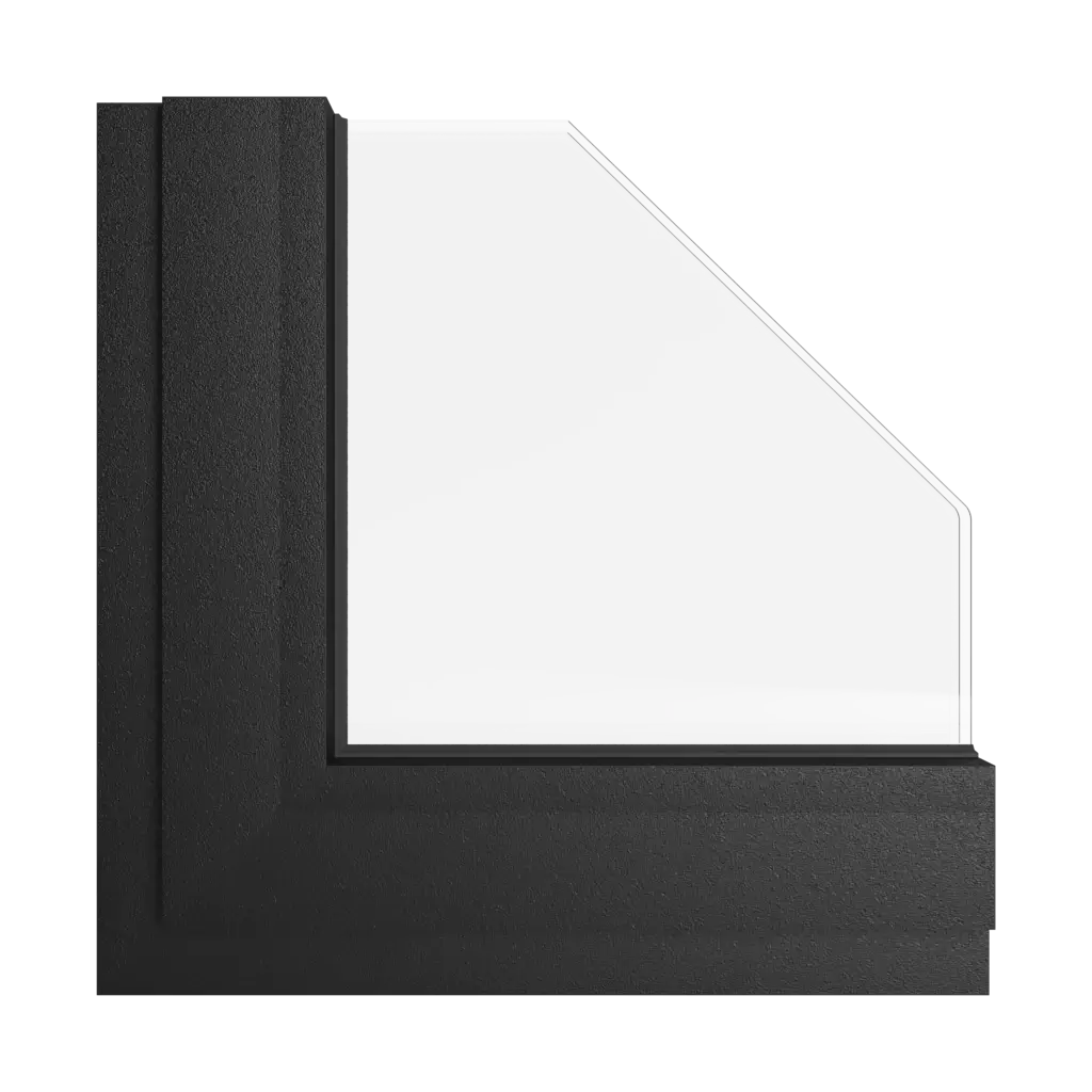 Deep black windows window-color aliplast-colors deep-black interior