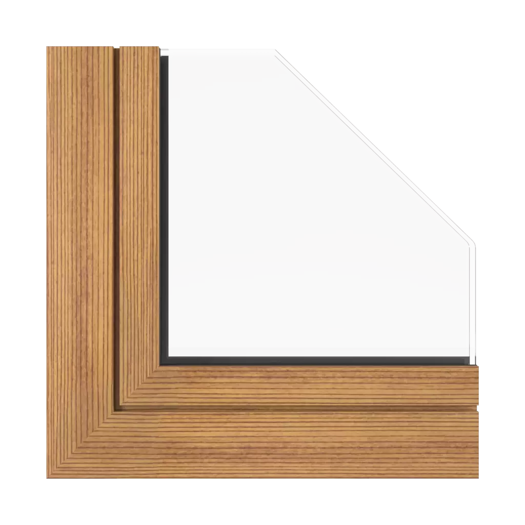 Dark fir windows window-profiles aluprof mb-86-st