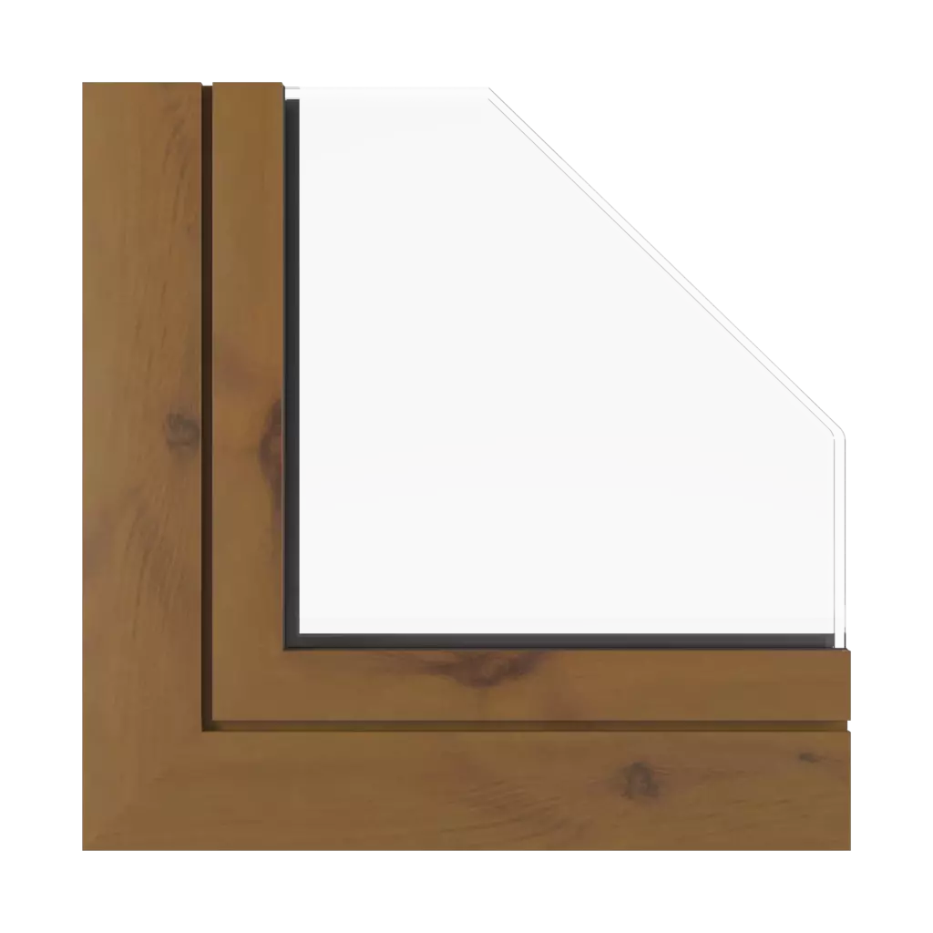 Dark pine windows window-profiles aluprof mb-sr50n-ei-effect
