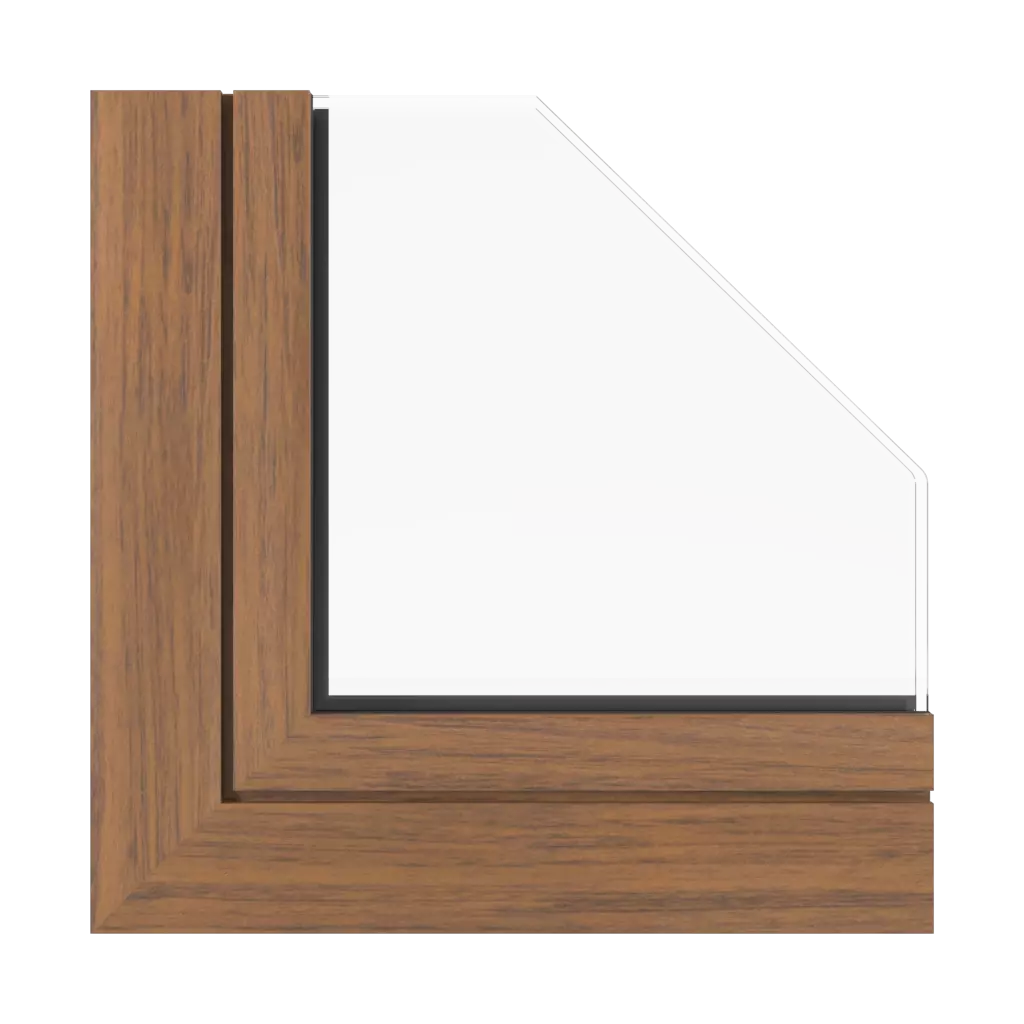 Chestnut windows window-profiles aluprof mb-sr50n-ei-effect