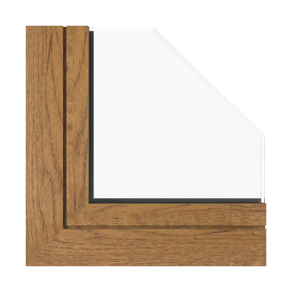 Rustic oak windows window-profiles aluprof mb-sr50n-ei-effect