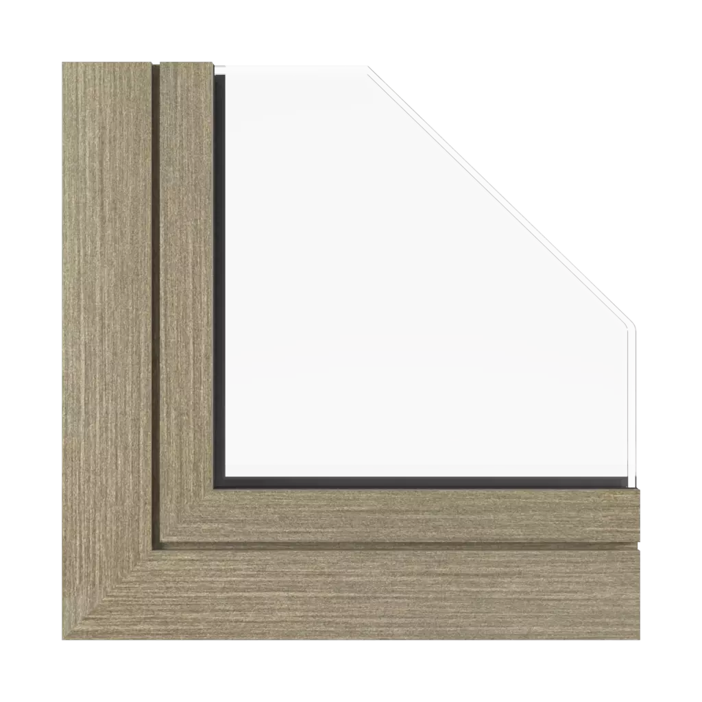 Vintage oak windows window-profiles aluprof mb-86-st