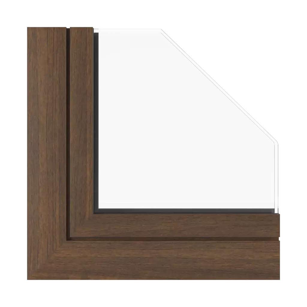 Dark walnut windows window-color aluprof-colors