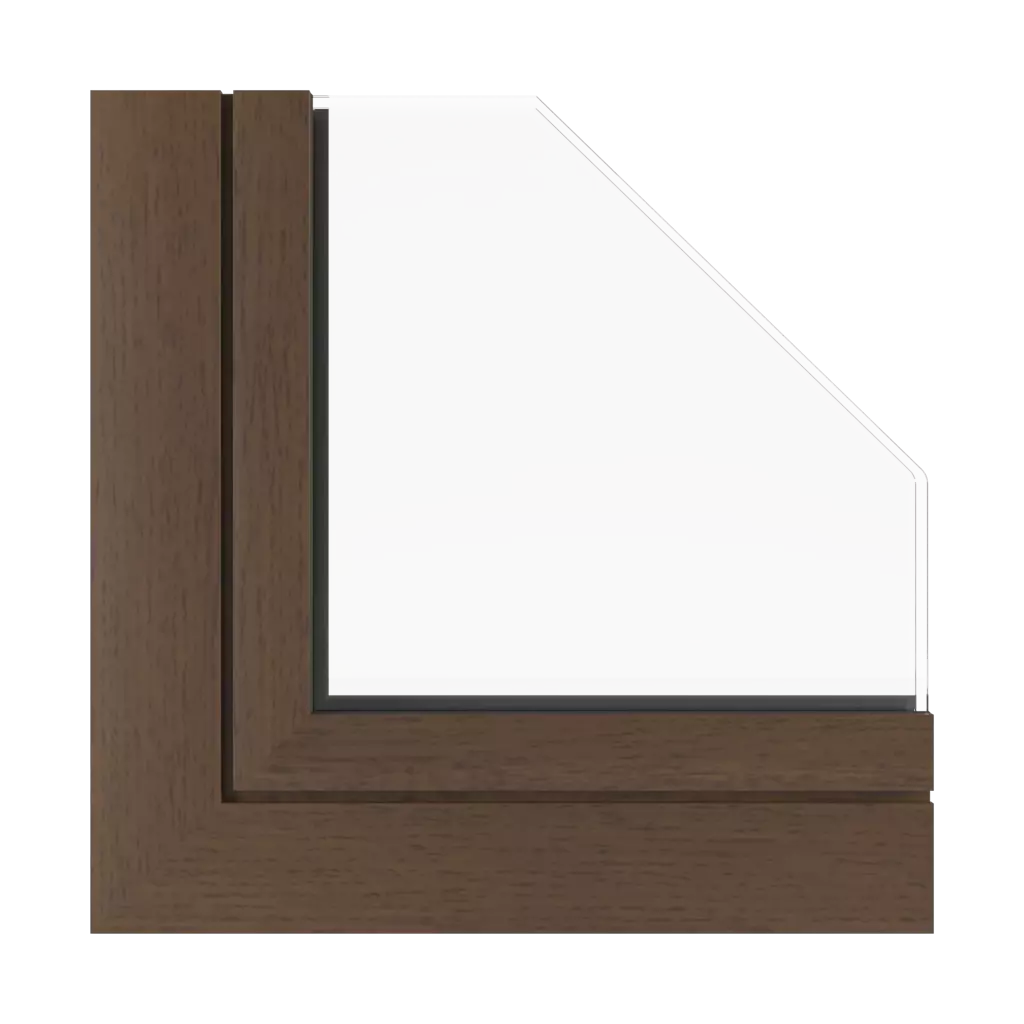 Walnut vein windows window-profiles aluprof mb-86-st
