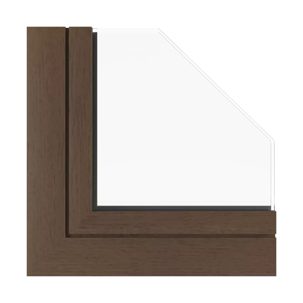 Walnut vein windows window-profiles aluprof mb-86-si