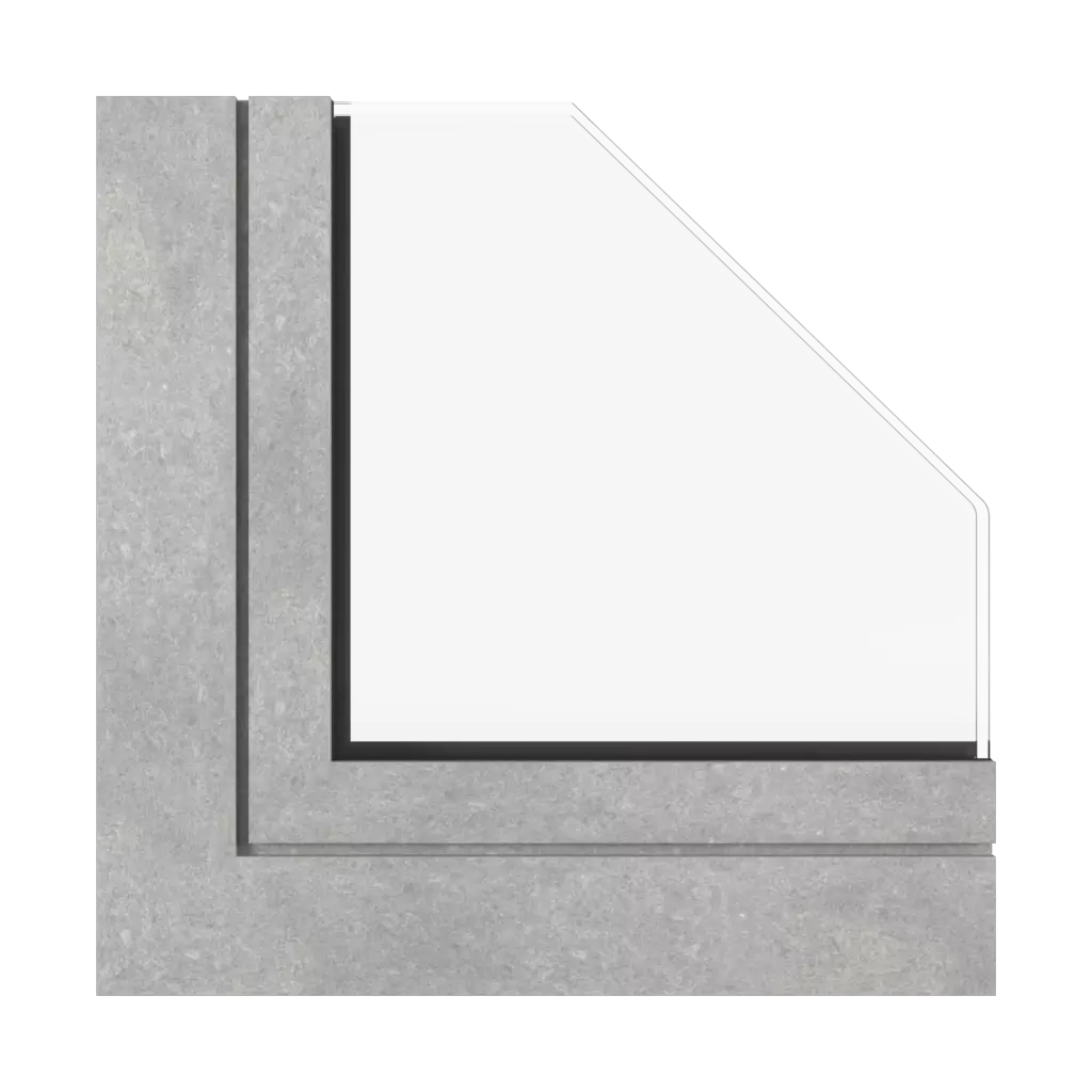 Concrete windows window-color aluprof-colors concrete