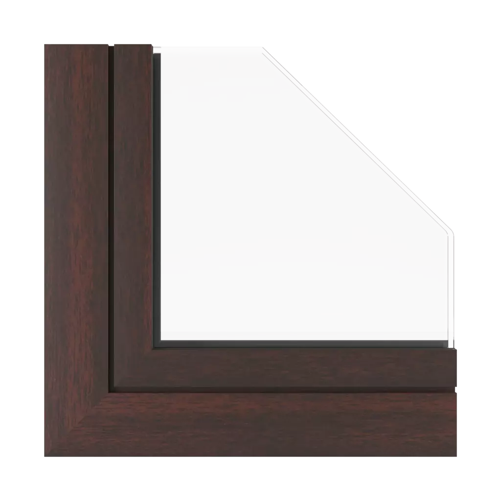 Mahogany sapeli windows window-profiles aluprof mb-86-si