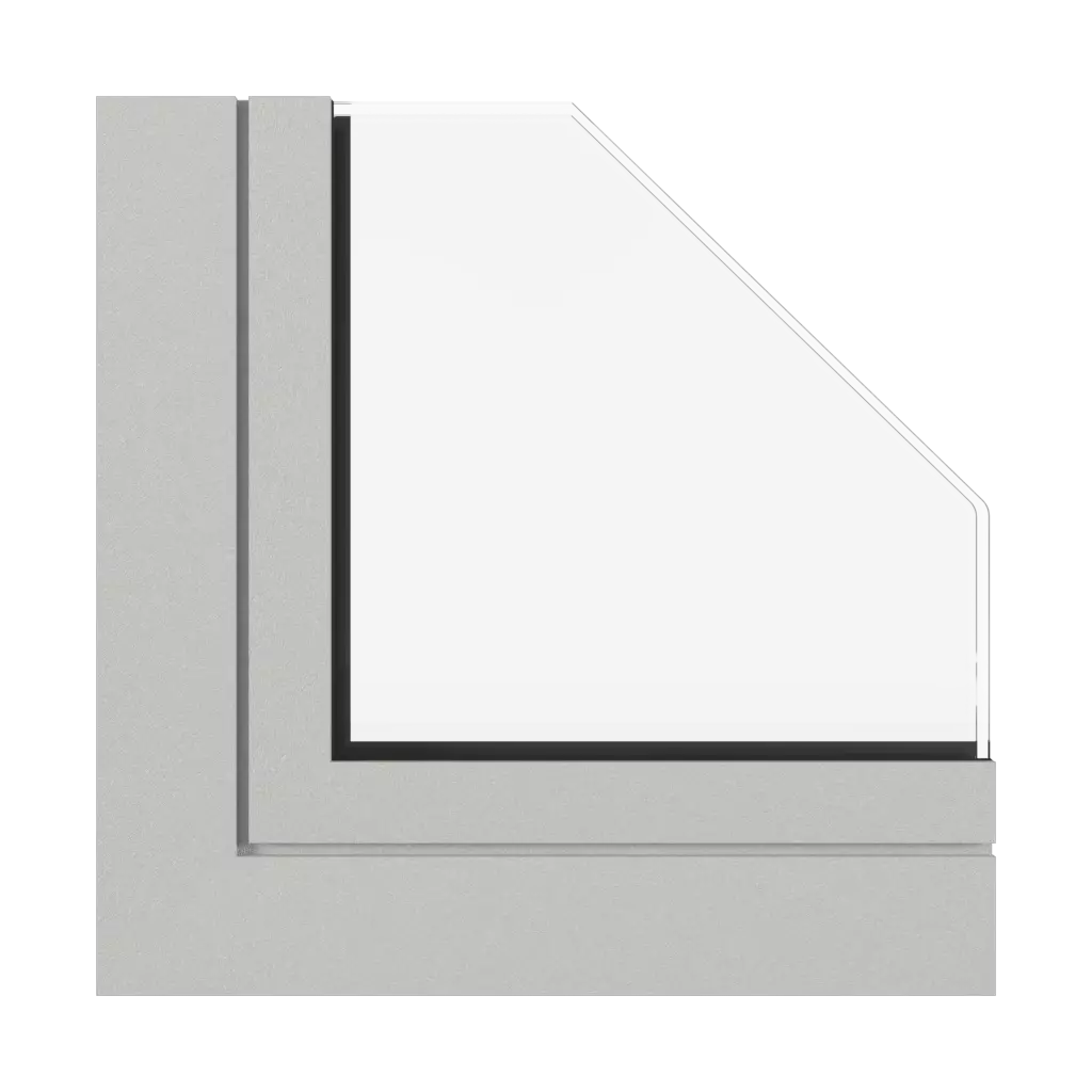 Light gray fine structure windows window-profiles aluprof mb-sr50n-ei-effect