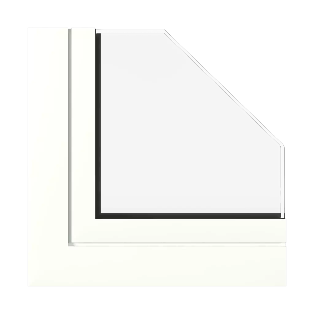 Traffic white semi gloss windows window-profiles aluprof mb-openslide