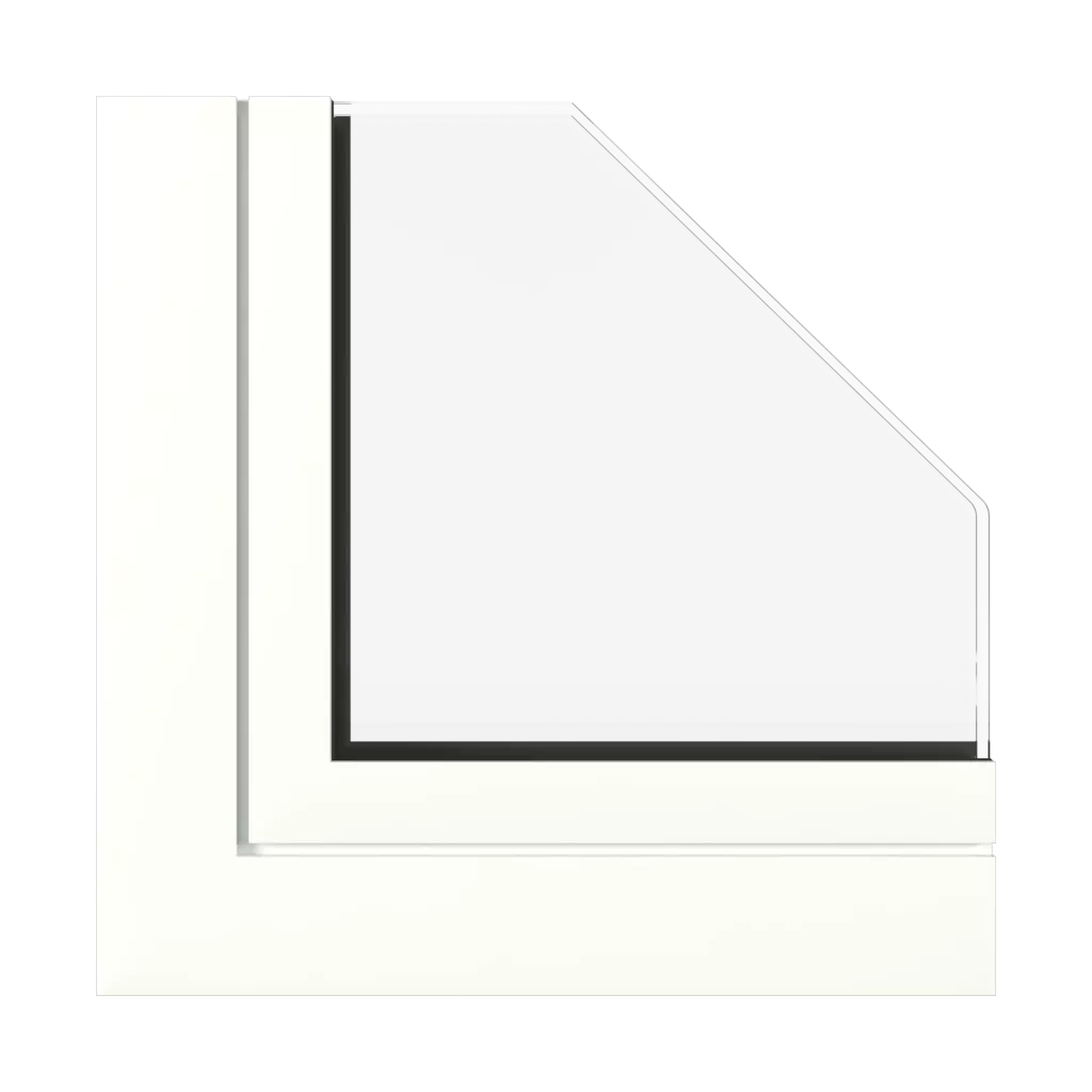 Traffic white semi gloss windows window-profiles aluprof mb-86-si