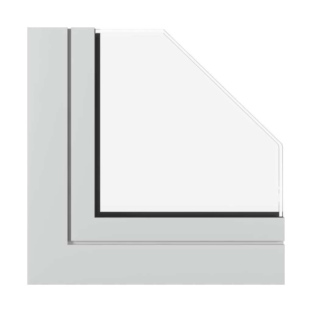 Light gray matt windows window-profiles aluprof mb-86-fold-line-hd