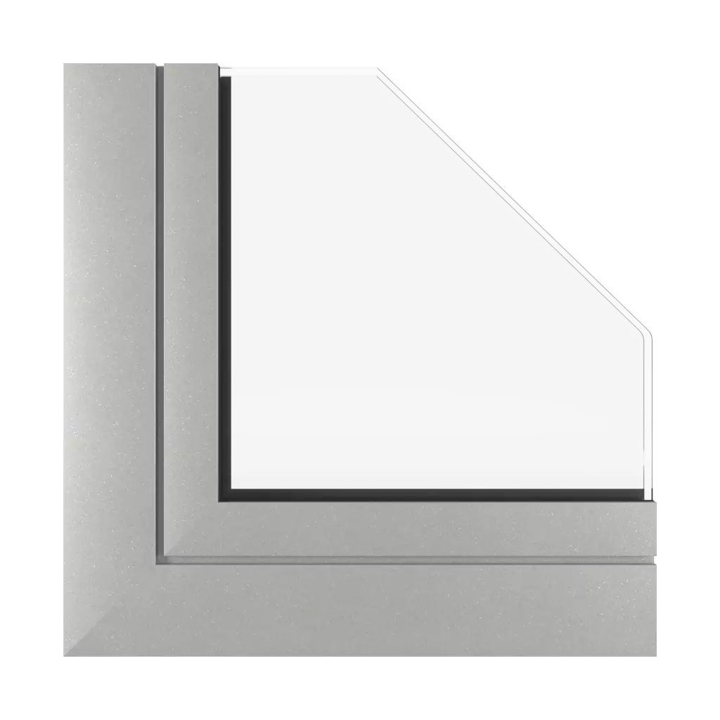 White aluminium matt windows window-profiles aluprof mb-45-office