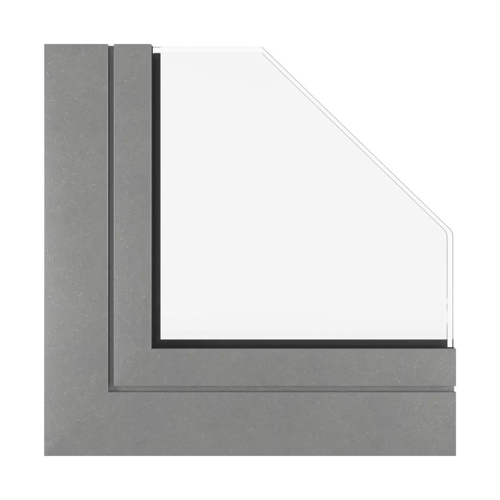 Gray matt aluminum windows window-color aluprof-colors gray-matt-aluminum