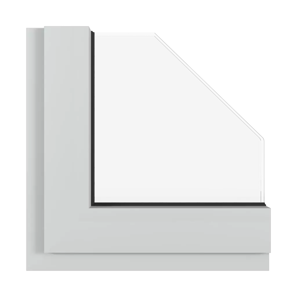 Light gray matt windows window-color aluprof-colors light-gray-matt interior