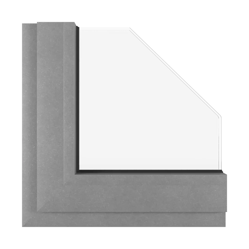 Gray matt aluminum windows window-color aluprof-colors gray-matt-aluminum interior