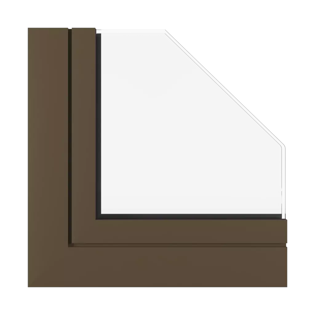 Brown SK windows window-profiles aluprof mb-86-si