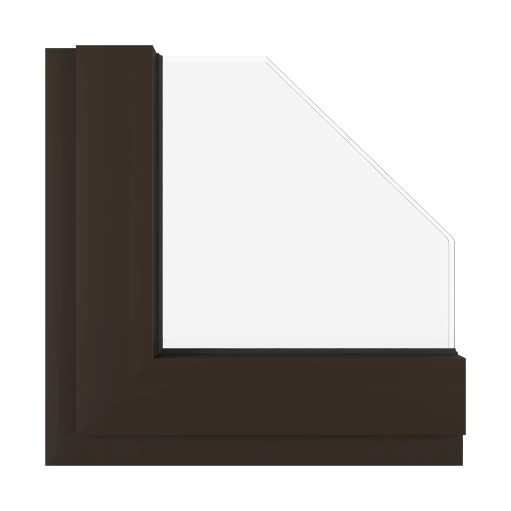 Dark brown SK windows window-color aluprof-colors dark-brown-sk interior