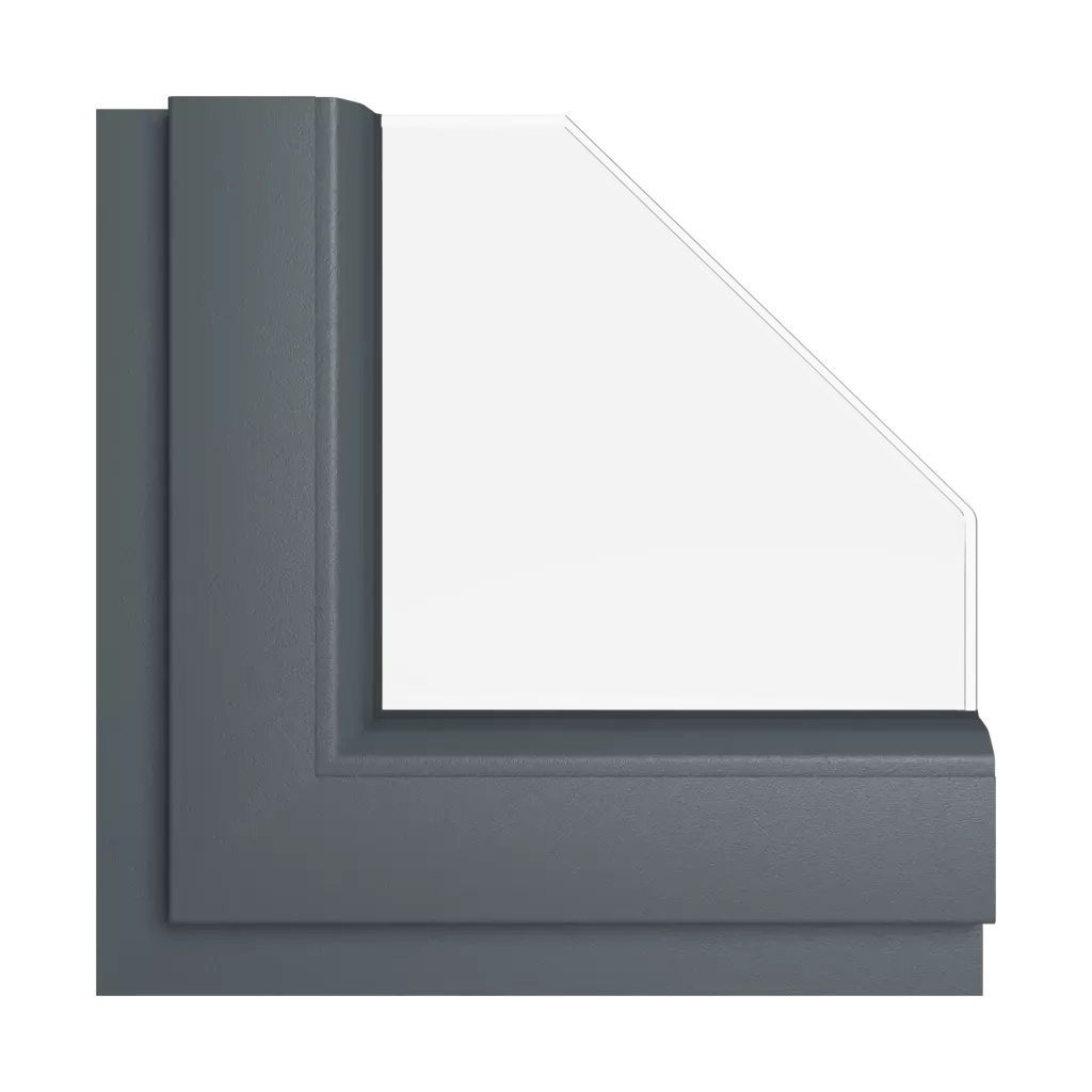 Anthracite grey smooth windows window-color rehau-colors smooth-anthracite interior