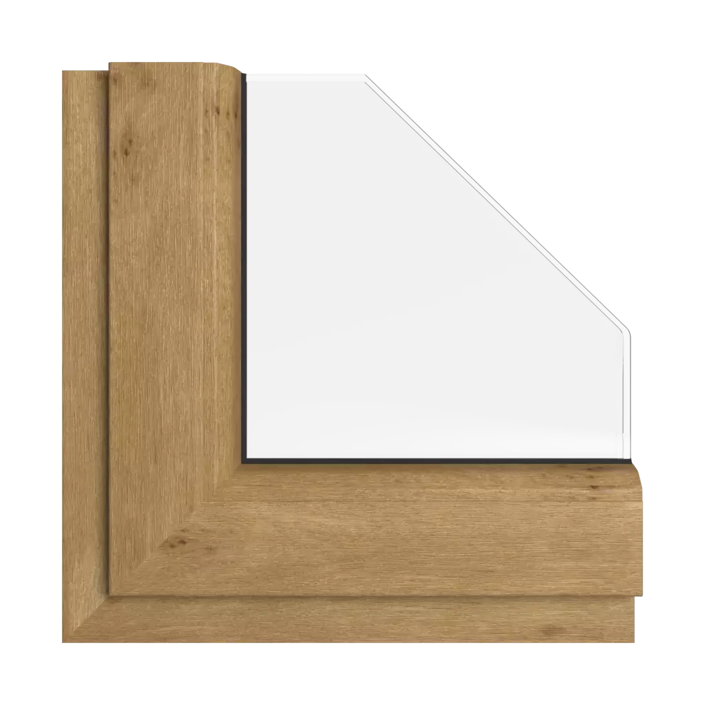 Irish oak windows window-color rehau-colors irish-oak interior