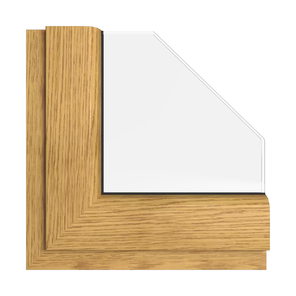 Natural oak FL-G windows window-color rehau-colors light-oak-1 interior