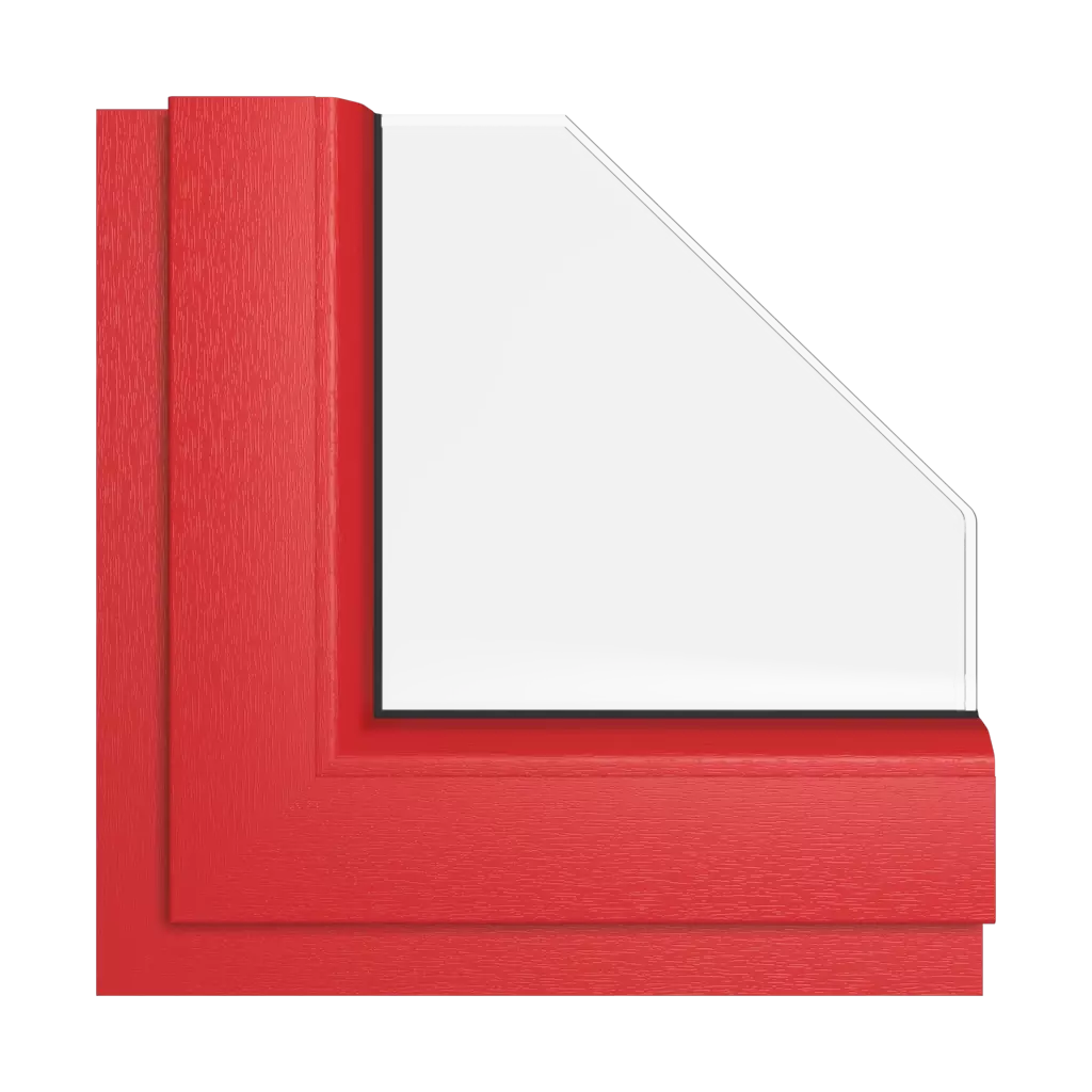 Red windows window-color rehau-colors red interior