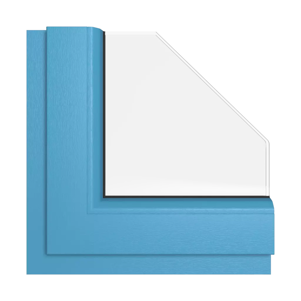 Brilliant blue windows window-color rehau-colors brilliant-blue interior
