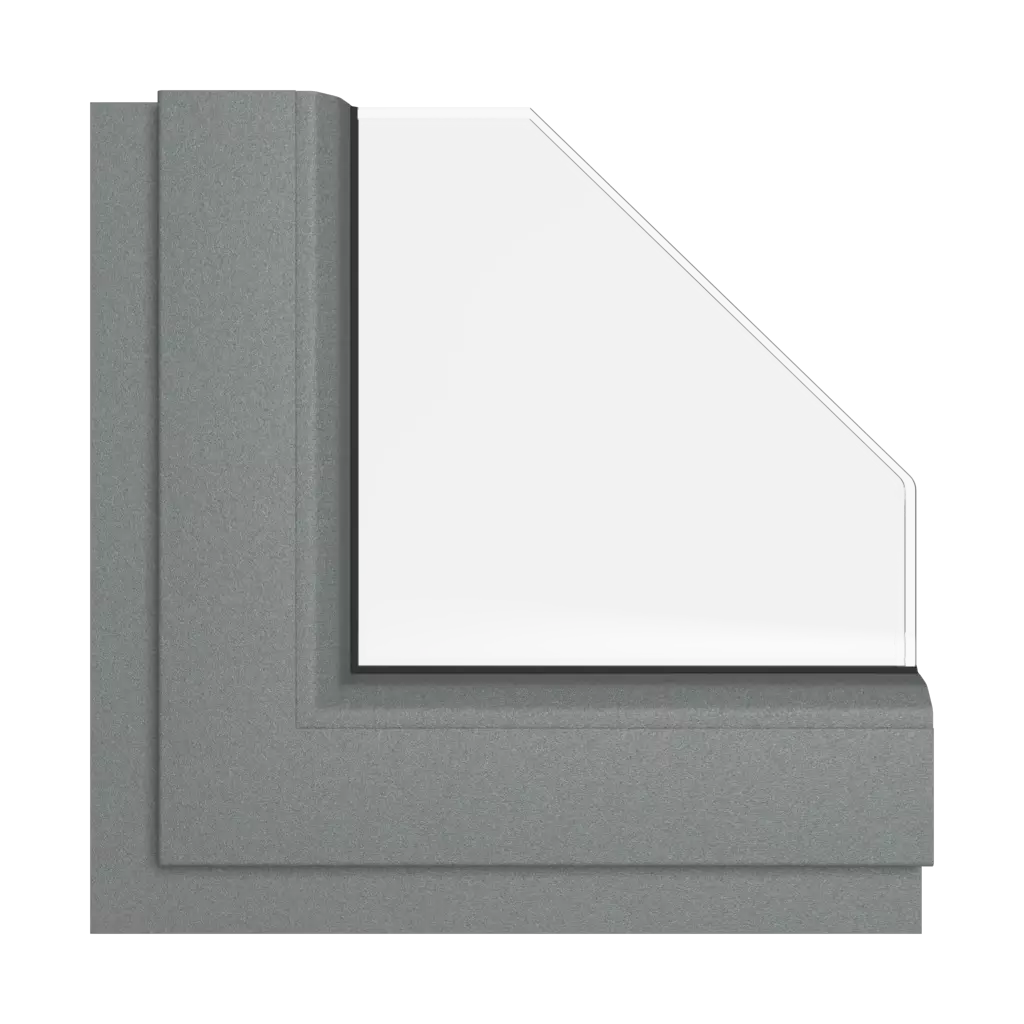 Basalt grey matt windows window-color rehau-colors matte-basalt-gray interior