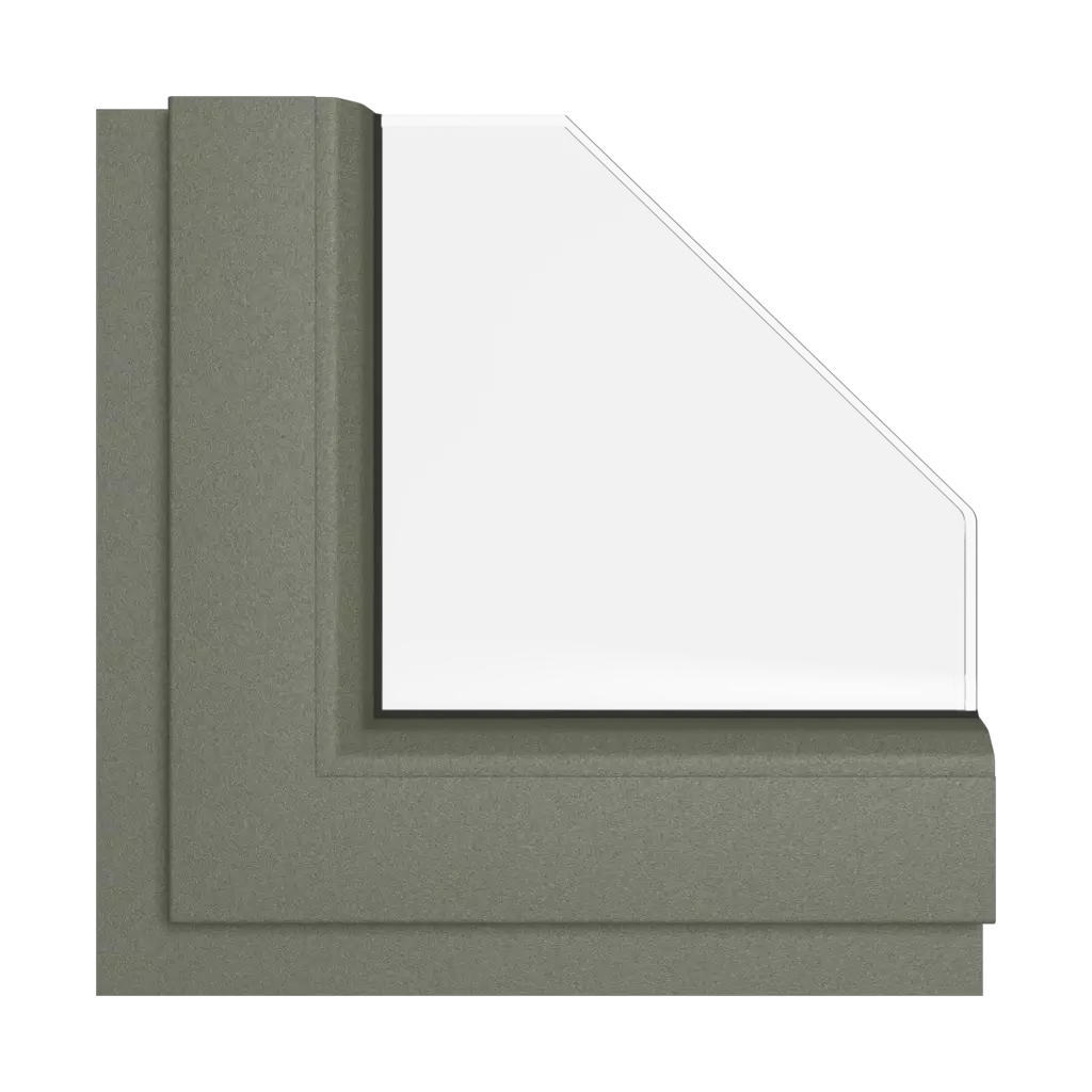 Quarz grey matt windows window-color rehau-colors matte-quartzite-gray interior