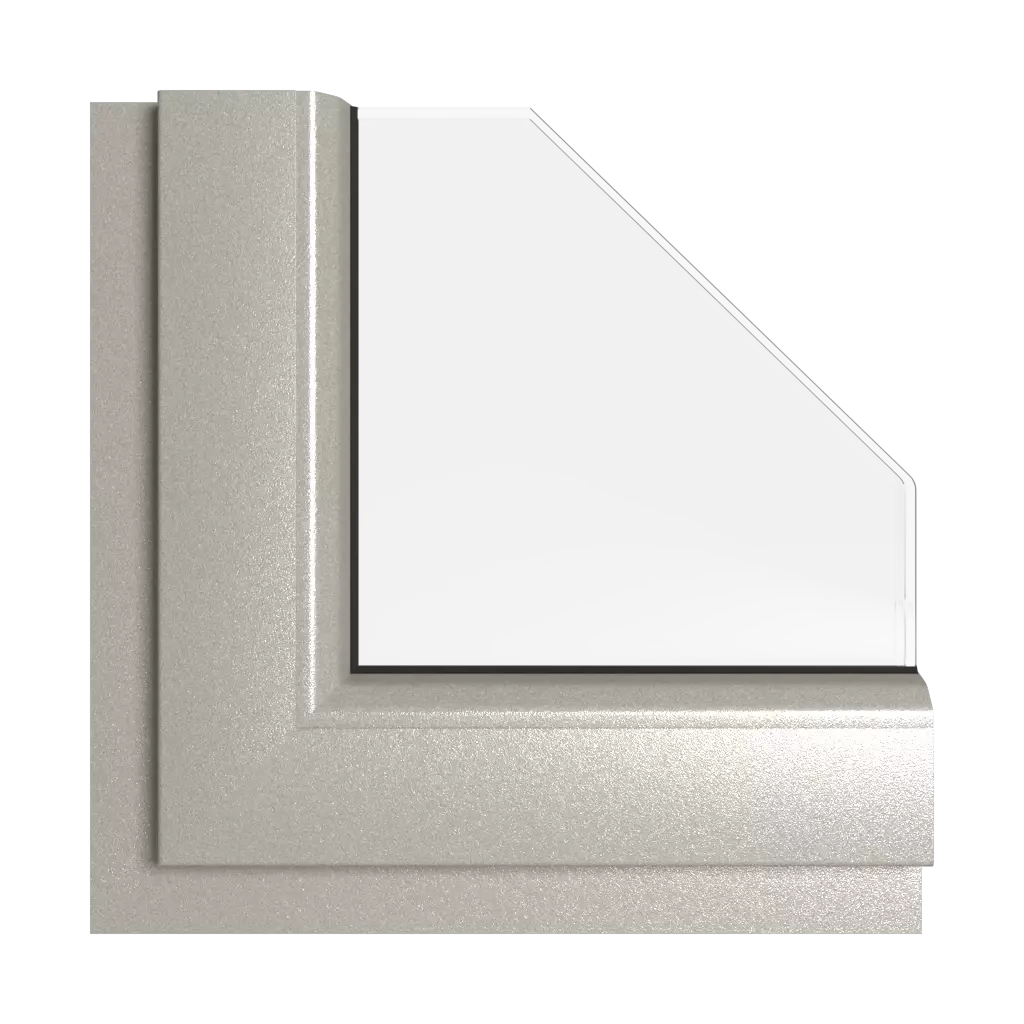 Alux white aluminium windows window-color rehau-colors alux-silver-aluminum interior
