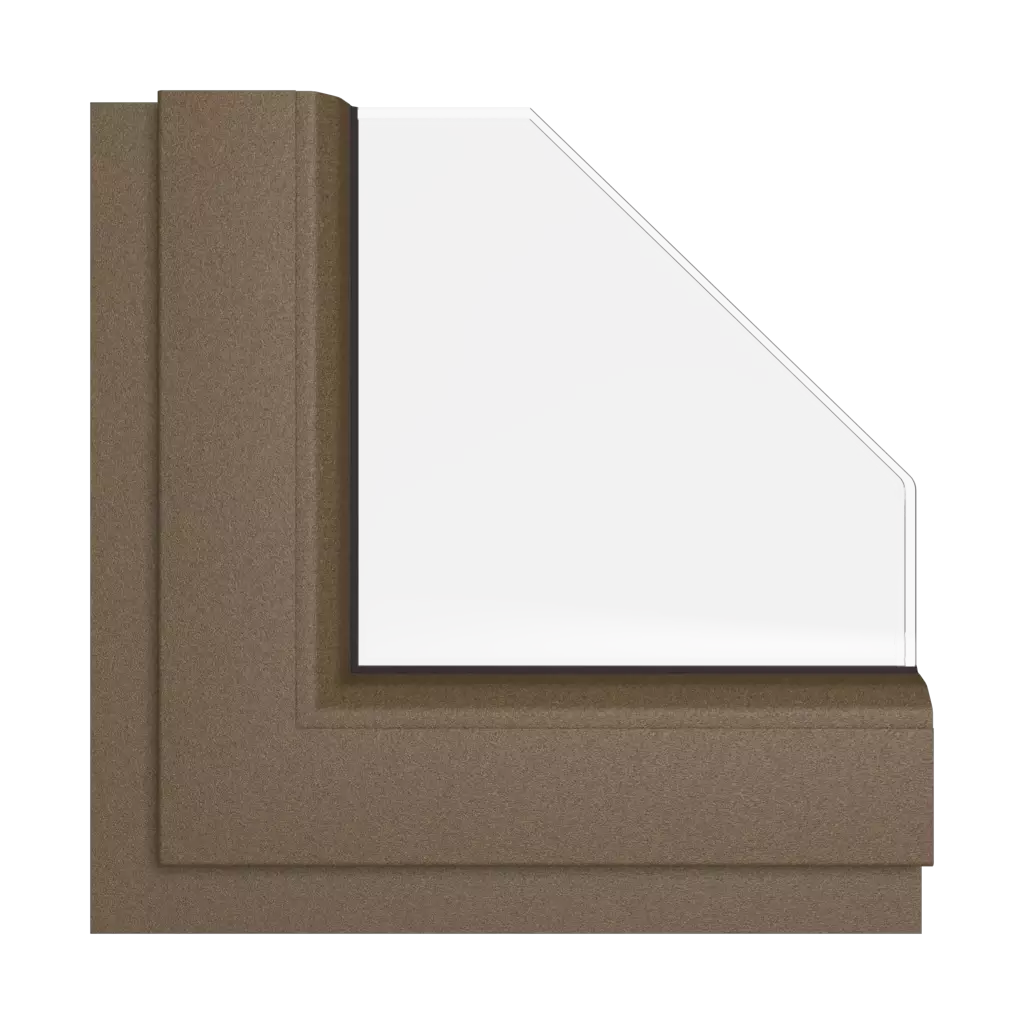 Sepia brown matt windows window-color rehau-colors matte-brown-chamois interior