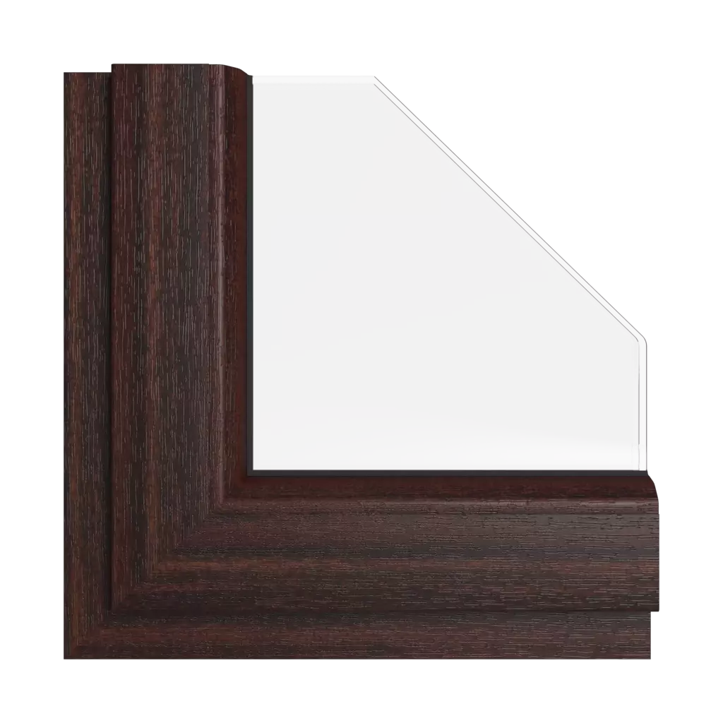 Sapelli windows window-color rehau-colors mahogany interior