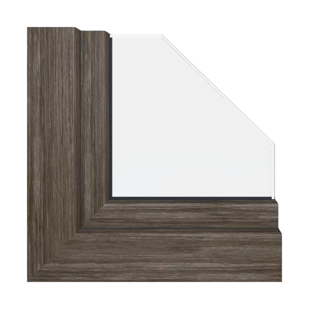 Brown sheffield oak windows window-profiles aluplast ideal-4000-85-mm