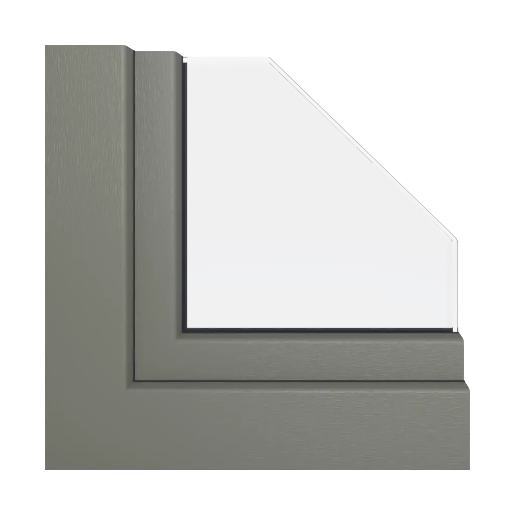 Textured quartz gray windows window-profiles aluplast ideal-4000-85-mm