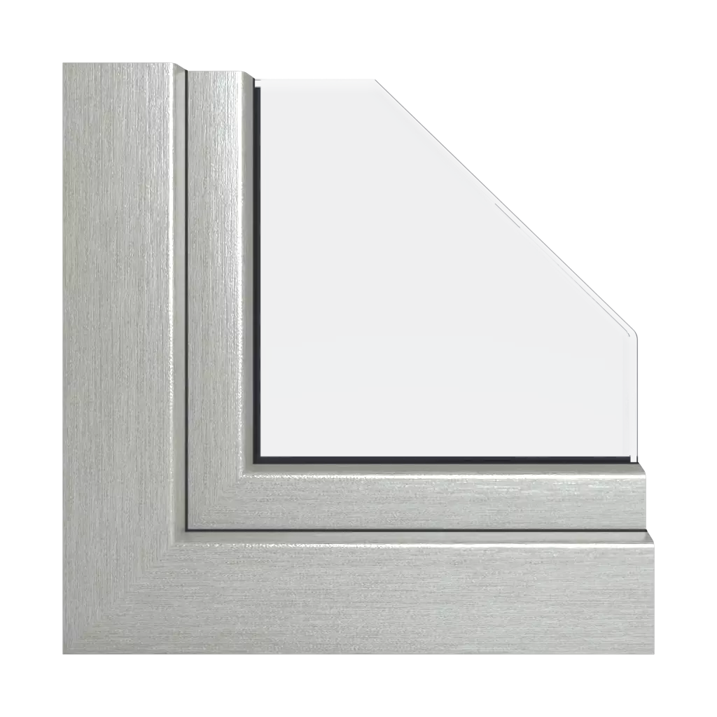 Brushed aluminum windows window-color aluplast-colors   