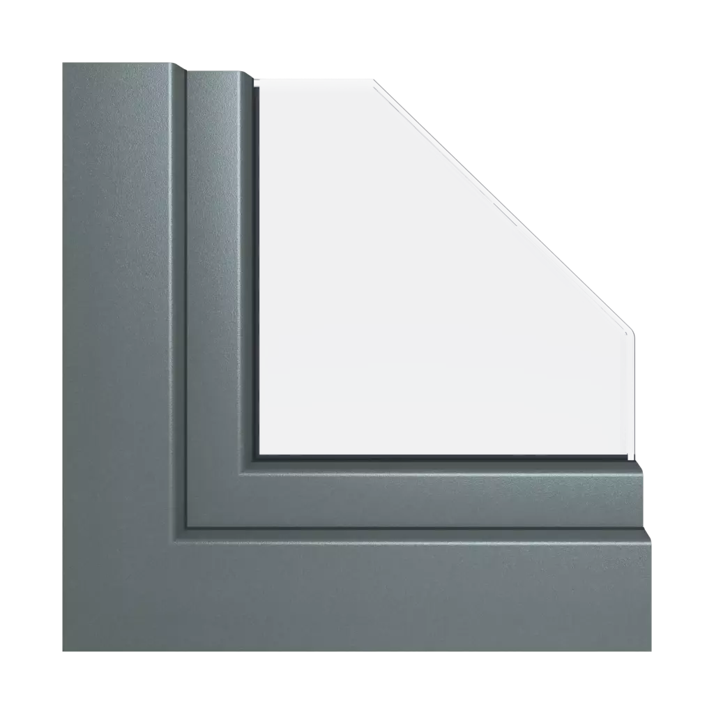 Aludec gray basalt windows window-profiles aluplast ideal-8000