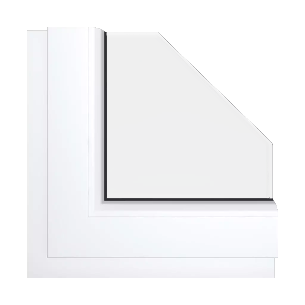 Traffic white aludec windows window-color aluplast-colors traffic-white-aludec interior